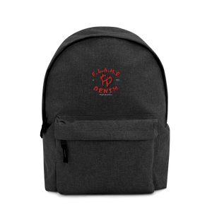 FD F.L.A.M.E Denim Embroidered Backpack