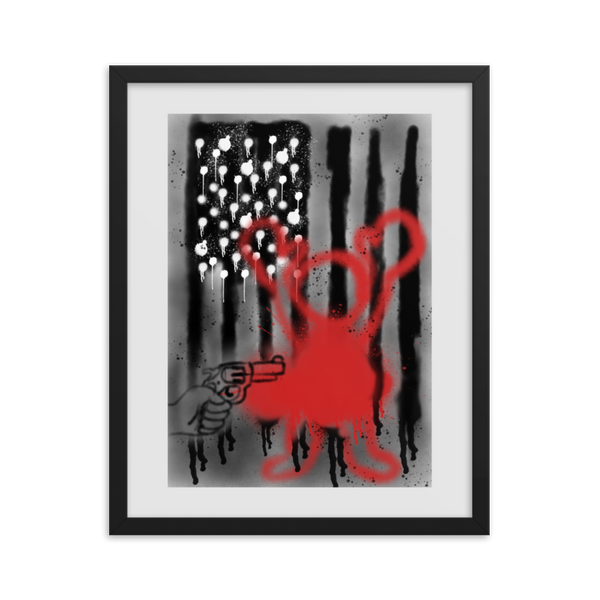 FD GOD Bless America Framed poster