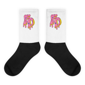 Pink FD Donuts Socks