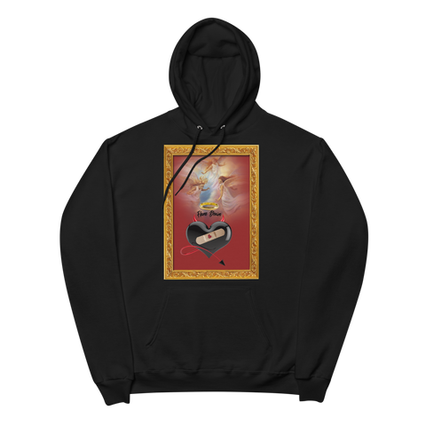 FD Black Heart Painting fleece hoodie