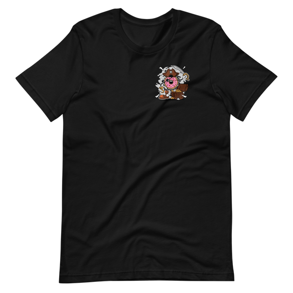 FD Donut Pirate Front Short-Sleeve T-Shirt